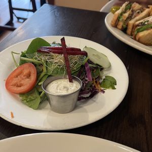 side salad w ranch  at The Chicago Diner - Logan Square in Chicago