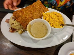 Country fried steak at The Chicago Diner - Logan Square in Chicago