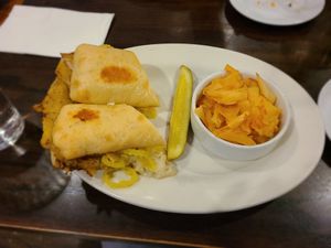 Cuban sandwich at The Chicago Diner - Logan Square in Chicago