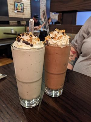 Peanut butter cookie dough and chocolate peanut butter at The Chicago Diner - Logan Square in Chicago