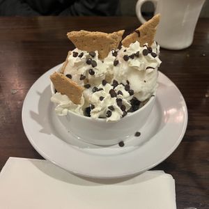 s’mores brownie sundae   at The Chicago Diner - Logan Square in Chicago