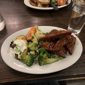 bourbon bbq tips  at The Chicago Diner - Logan Square in Chicago