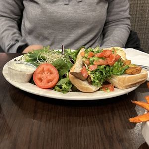 jibarito po boy special   at The Chicago Diner - Logan Square in Chicago
