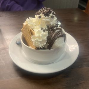 s’mores brownie sundae   at The Chicago Diner - Logan Square in Chicago