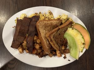 Breakfast Combo with French Toast   at The Chicago Diner - Logan Square in Chicago