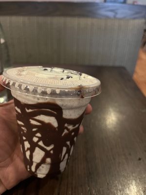 Chocolate chip cookie dough shake   at The Chicago Diner - Logan Square in Chicago