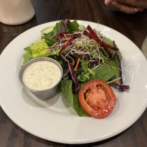 side salad w ranch  at The Chicago Diner - Logan Square in Chicago