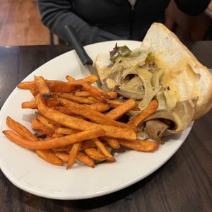 philly cheesesteak  at The Chicago Diner - Logan Square in Chicago