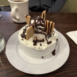 s’mores brownie sundae   at The Chicago Diner - Logan Square in Chicago
