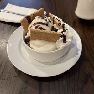 s’mores brownie sundae   at The Chicago Diner - Logan Square in Chicago