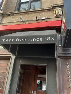 Meat free since 83'  at The Chicago Diner - Logan Square in Chicago