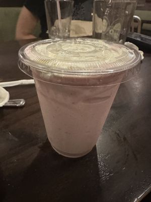 Strawberry milkshake   at The Chicago Diner - Logan Square in Chicago