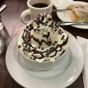 smores brownie sundae at The Chicago Diner - Logan Square in Chicago