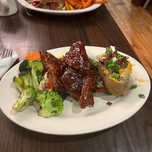 bourbon bbq tips at The Chicago Diner - Logan Square in Chicago