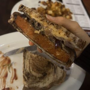 patty melt #Veganuary at The Chicago Diner - Logan Square in Chicago