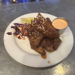 thai chili wings #Veganuary at The Chicago Diner - Logan Square in Chicago