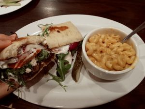 Portabella Truffle Melt & Mac & Teese at The Chicago Diner - Logan Square in Chicago