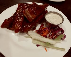 BBQ Wings at The Chicago Diner - Logan Square in Chicago