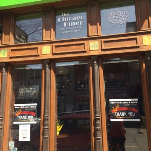 outside  at The Chicago Diner - Logan Square in Chicago