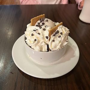 s'mores brownie sundae at The Chicago Diner - Logan Square in Chicago