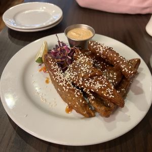 thai chili wings  at The Chicago Diner - Logan Square in Chicago