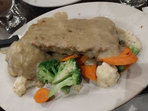 Country Fried Steak at The Chicago Diner - Logan Square in Chicago