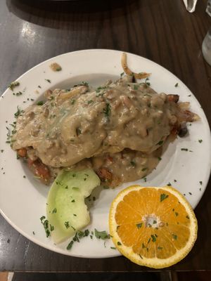 Country Benedict   at The Chicago Diner - Logan Square in Chicago