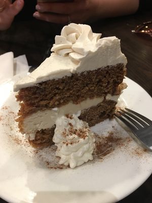Vegan carrot cake at The Chicago Diner - Logan Square in Chicago