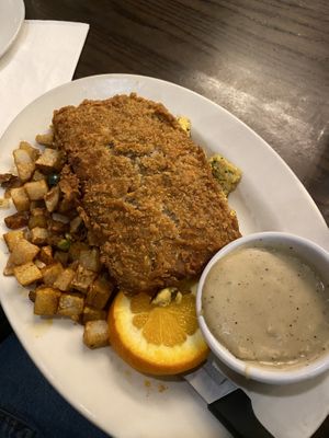 Steak and eggs  at The Chicago Diner - Logan Square in Chicago
