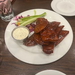bbq wings at The Chicago Diner - Logan Square in Chicago