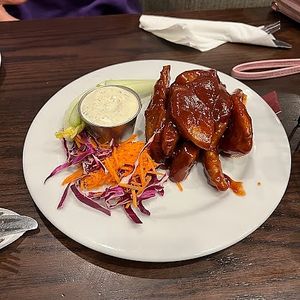 bbq wings at The Chicago Diner - Logan Square in Chicago
