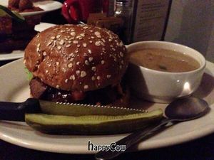 BBQ bacon cheeseburger at The Chicago Diner - Logan Square in Chicago