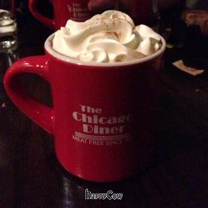 Mexican hot chocolate at The Chicago Diner - Logan Square in Chicago