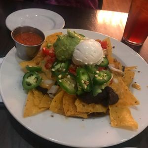 Nachos are honestly some of the best vegan nachos I’ve had!  at The Chicago Diner - Logan Square in Chicago