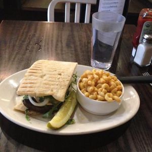 portabella truffle melt at The Chicago Diner - Logan Square in Chicago