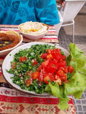 Tabouli salad at Damasqino in Almada