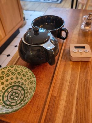 Chun mee tea (Chinese, Green, vegan ;) at Cavoua Coffee Spot in Saint-malo