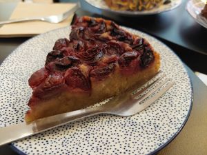 Chery pie at Dale Café  in Madrid