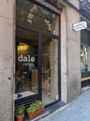outside at Dale Café  in Madrid