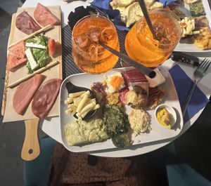 15€ platter option with Aperol  at Enoteca Cinque Sensi in La Spezia