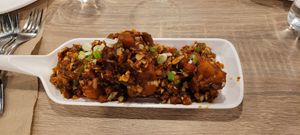 Gobi manchurian at Honest Indian Restaurant in Wilmington