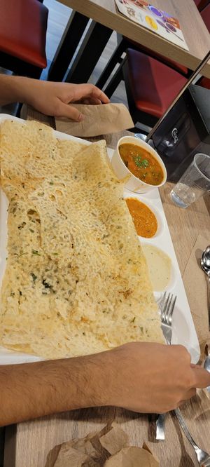 Rava masala dosa at Honest Indian Restaurant in Wilmington