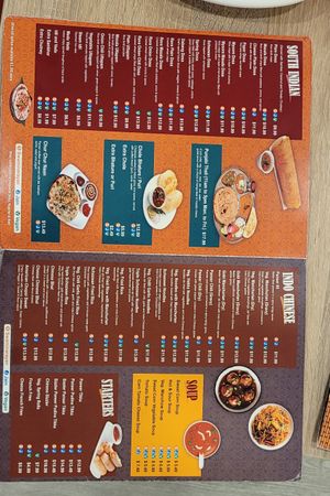 Menu at Honest Indian Restaurant in Wilmington