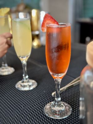 Strawberry Peach Mimosa  at Toast in Brea