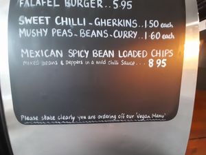 Inside at Sblash Fish Bar in Aberdaron