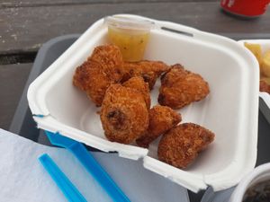 Cauliflower bites at Sblash Fish Bar in Aberdaron