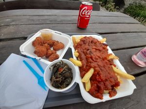Snacks at Sblash Fish Bar in Aberdaron