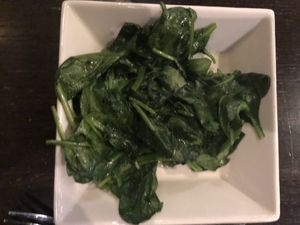 Sautéed spinach at Busboys and Poets in Hyattsville