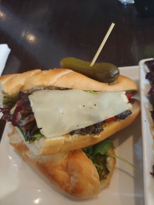 Grilled Portabello Sandwich at Busboys and Poets in Hyattsville