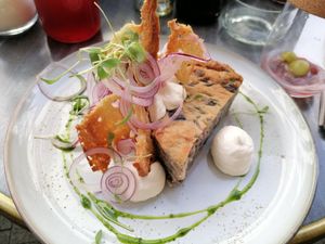 Zwiebelkuchen at GoldAmmer Café in Herrenberg